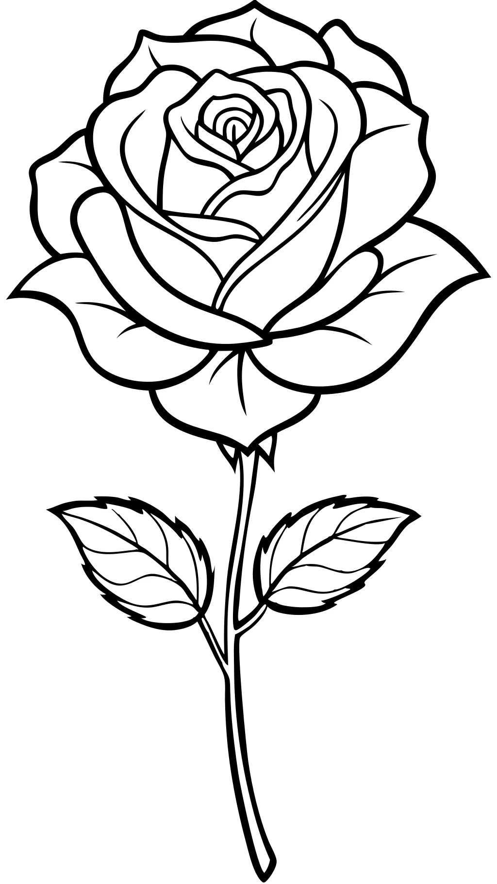 coloriage rose